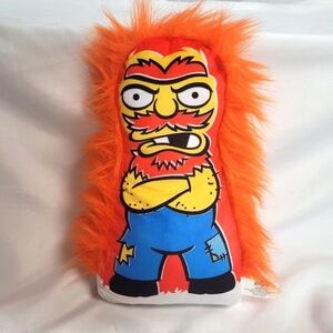 Simpsons Plush Groundskeeper Willie Pillow 14" Plush Universal Studios